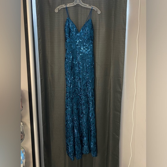 Speechless Blue Sequin Dress - Picture 7 of 7